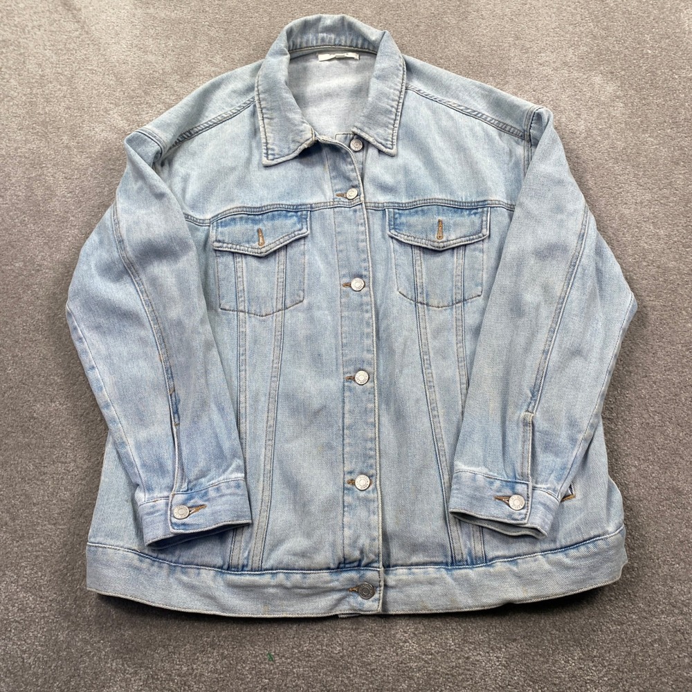 PacSun Denim Jacket M/L Light Blue Oversized Trucker Cotton 760BT201956